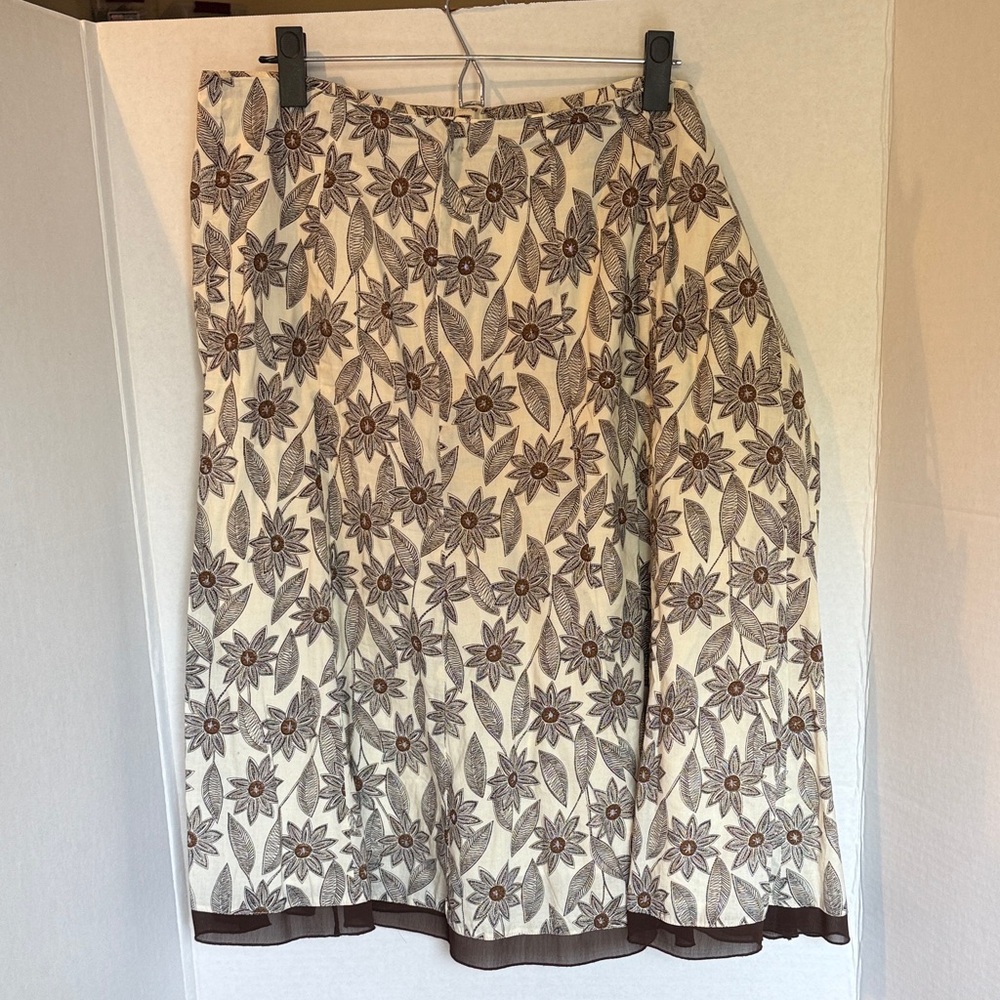 Floral Patterned Women's Skirt